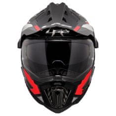 LS2 Motoristična karbonska enduro čelada Explorer Frontire II (MX701), rdeča