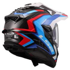 LS2 Motoristična karbonska enduro čelada Explorer Frontire II (MX701), modra
