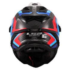 LS2 Motoristična karbonska enduro čelada Explorer Frontire II (MX701), modra