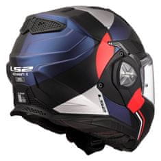 LS2 Preklopna čelada za motor Advant X Ultra (FF901), modra/rdeča