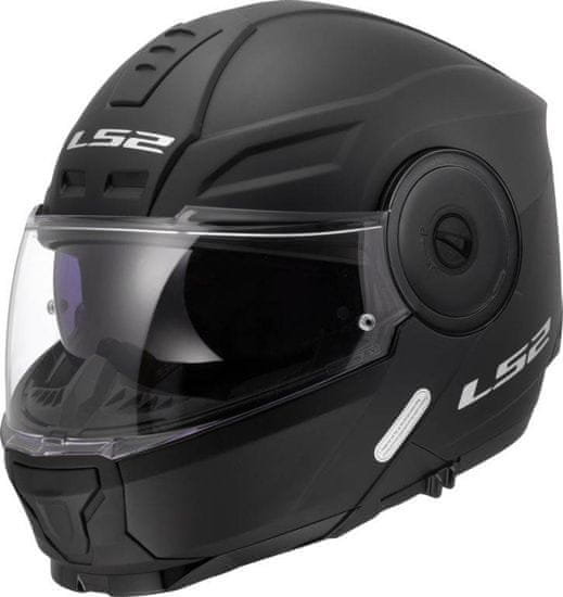 LS2 Preklopna čelada za motor Scope II Matt (FF902), črna