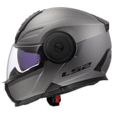 LS2 Preklopna čelada za motor Scope II Matt (FF902), titan