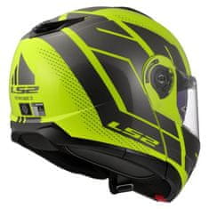 LS2 Preklopna čelada za motor Strobe II Code (FF908), rumena/siva