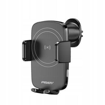 shumee Močan avtomobilski nosilec za prezračevalno odprtino, induktivni polnilec 15W, črn