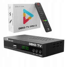 shumee Tuner Decoder DVBT2 DekoTV PRO2 Prizemna televizija DVB-T2 HEVC H.265 DEKO