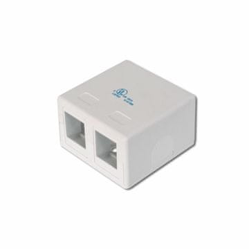 Digitus nadometna vtičnica 2x RJ45 mini AT-AG 302A-WH