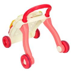 WOWO Push walker interaktivna izobraževalna miza 4v1 roza Bibi-inn