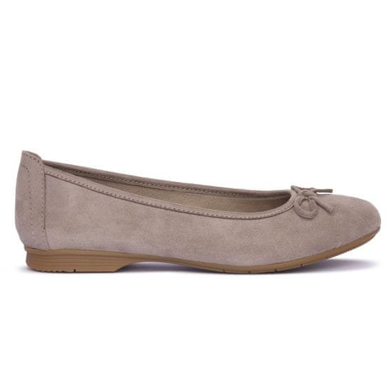 Jana Balerinke elegantni čevlji bež Stone