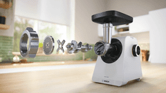 Bosch MFWS420W Serie 4 aparat za mletje mesa, 1900 W, bela