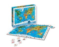 Sentosphére Puzzle 100 kosov - Iskanje in najdi - Zemljevid živali