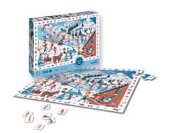 Sentosphére Puzzle 100 kosov - Iskanje in najdi - Zimski športi