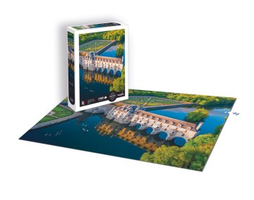 Sentosphére Puzzle 1000 kosov - Pokrajina - Grad Chenonceau - Touraine
