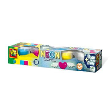SES Plastelin - Neon (4x90g)