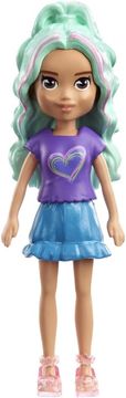 Polly Pocket Mattel Polly Pocket Impulse – Punčka z vijolično srajco in modrim krilom (HKV81)