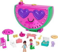 Polly Pocket Mattel Polly Pocket - Kompaktni komplet za zabavo ob bazenu z lubenico (HCG19)