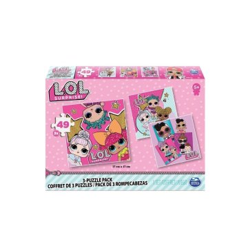 Spin Master Spin Master L.O.L. Presenečenje!: Glitterati - paket 3 sestavljank (49 kosov x3) (20114662)