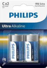 Philips Baterija LR14E2B/10 Ultra Alkaline C 2pcs