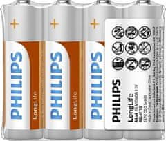 Philips R6L4F/10 LongLife baterije AA 4pcs