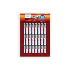 Philips LR6P40FP/10 napajalne alkalne baterije AA 40 kosov