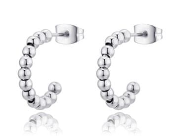 S'Agapõ Debeli jekleni obročasti uhani SHK37