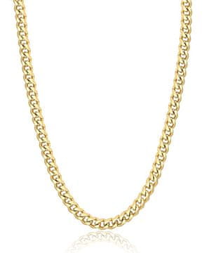 S'Agapõ Moška pozlačena jeklena verižica Pancer Ripple SRP54