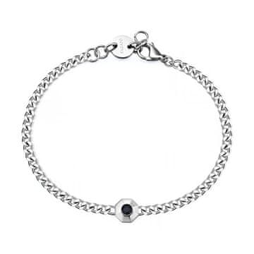 S'Agapõ Brezčasna moška jeklena zapestnica Snap SNP11