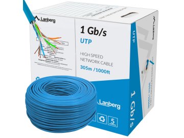 Lanberg KABEL LAN UTP 1GB/S 305M ŽICA CCA LANBERG