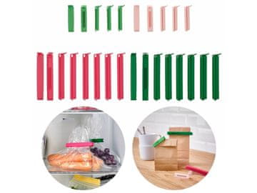 IKEA BEVARA Sponke za vrečke, barvni komplet 26 kosov IKEA