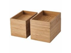 IKEA DRAGAN Bambusova škatla, naravni les, organizator, kopalniški set 4 kosi IKEA 