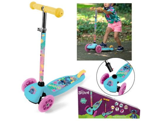 Disney DISNEY Stitch Otroški tricikel, ravnotežni skuter, zložljiv, do 20 kg