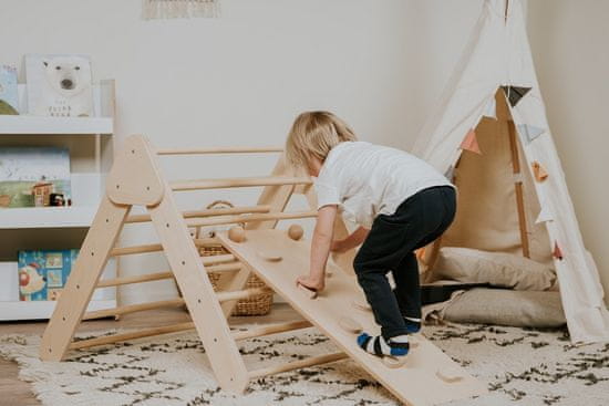 SportBaby Pikler - Letvenik 2v1 - Natur