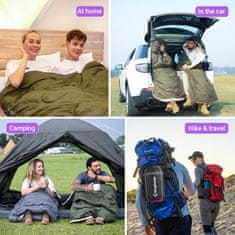 KingCamp Spalna vreča Oasis 250, vijolična