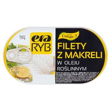shumee Era Ryb Fileti skuše v rastlinskem olju 170 g