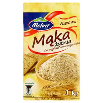 shumee Melvit polnozrnata ržena moka za peko domačega kruha 1 kg