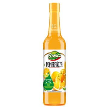 Agros Łowicz Prehransko dopolnilo sirup z okusom pomaranče 400 ml