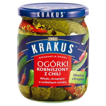 Agros Krakus vložene kumarice s čilijem 500 g