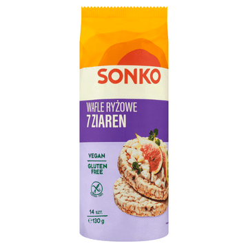 shumee Sonko riževi vaflji 7 zrn 130 g (14 kosov)