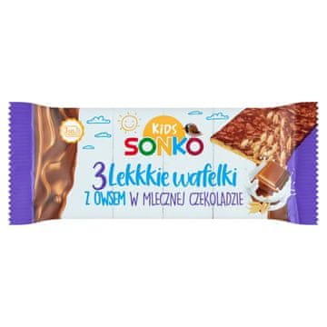 shumee Sonko Kids Light ovseni oblati v mlečni čokoladi 36 g (3 kosi)