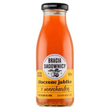 shumee Sok iz jabolk in korenja Brothers Orchardists, stisnjen 250 ml