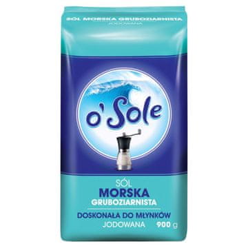 shumee o'Sole grobozrnata jodirana morska sol 900 g