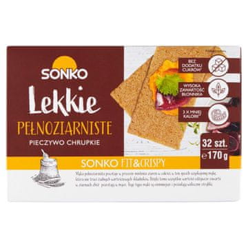 shumee Sonko hrustljavi kruhki lahki polnozrnati 170 g (32 kosov)