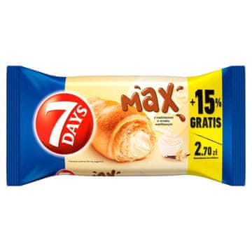 Mondelez 7 Days Max rogljiček z vanilijevim nadevom 110 g
