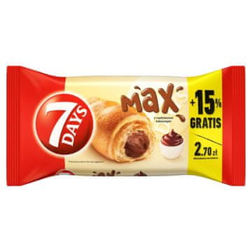 Mondelez 7 Days Max rogljiček s kakavovim nadevom 110 g