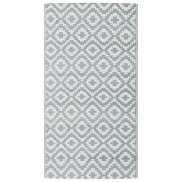 Vidaxl Zunanja preproga ARAKIL siva 80x150 cm PP