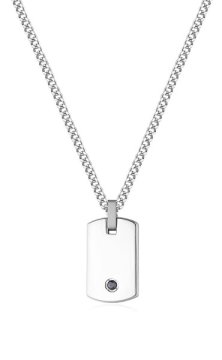 S'Agapõ Moška jeklena ogrlica Tag Me Too STG04