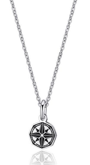 S'Agapõ Jeklena moška ogrlica Compass Charisma SHS05