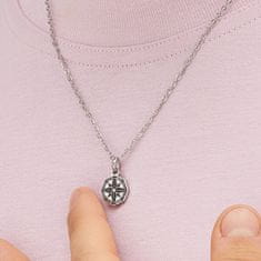 S'Agapõ Jeklena moška ogrlica Compass Charisma SHS05