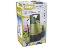 Extol Craft potopna črpalka za umazano vodo, 750W, 13000l/h