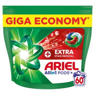 Ariel Extra Clean Allin1+, kapsule za pranje perila, 60 pranj