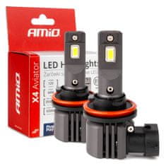 AMIO LED KIT X4-series AVIATOR H8/H9/H11/H16 6500K max 44W